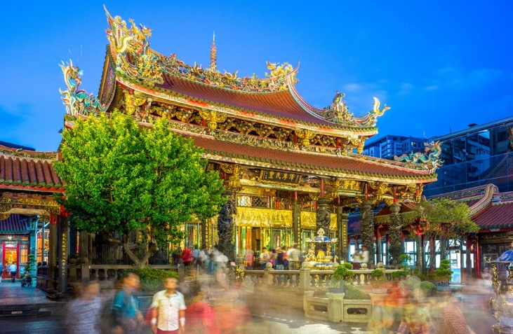 龍山寺附近逛街