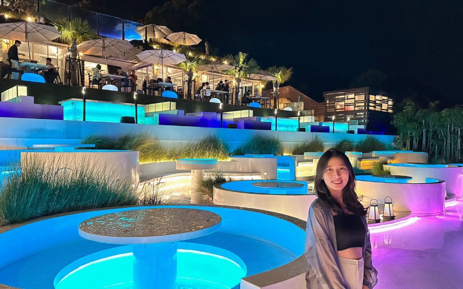 陽明山餐廳夜景