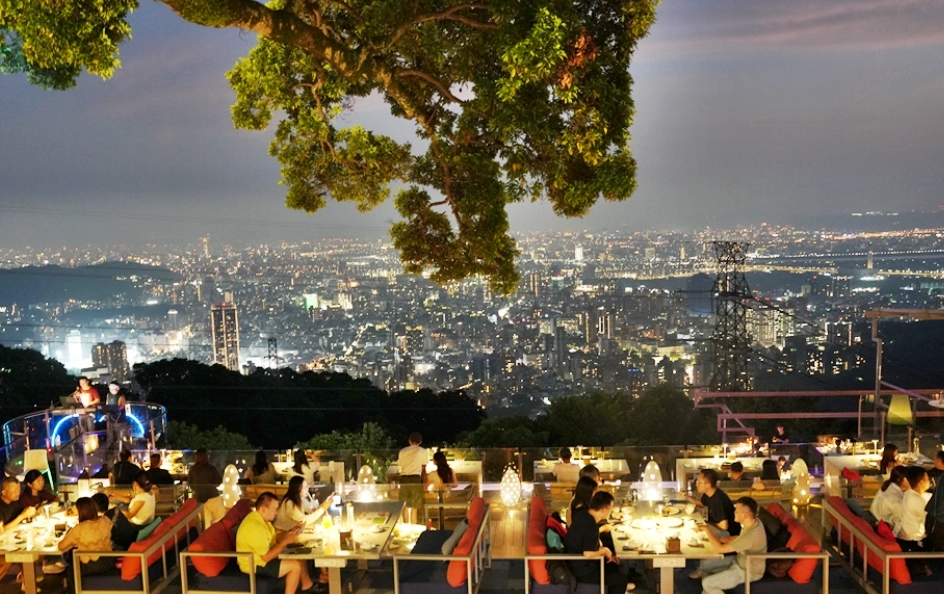陽明山餐廳夜景